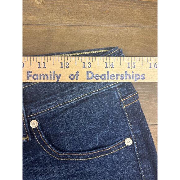 Levis 505 Mens Straight Leg Jeans Size 36X32 Dark Wash Denim - Picture 6 of 7